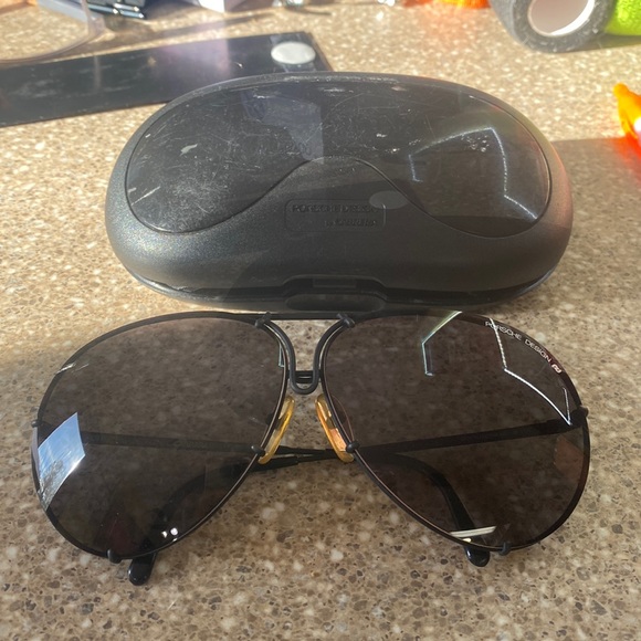 Porsche Design Black Sunglasses w/ replacement lenses
